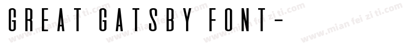 great gatsby font字体转换